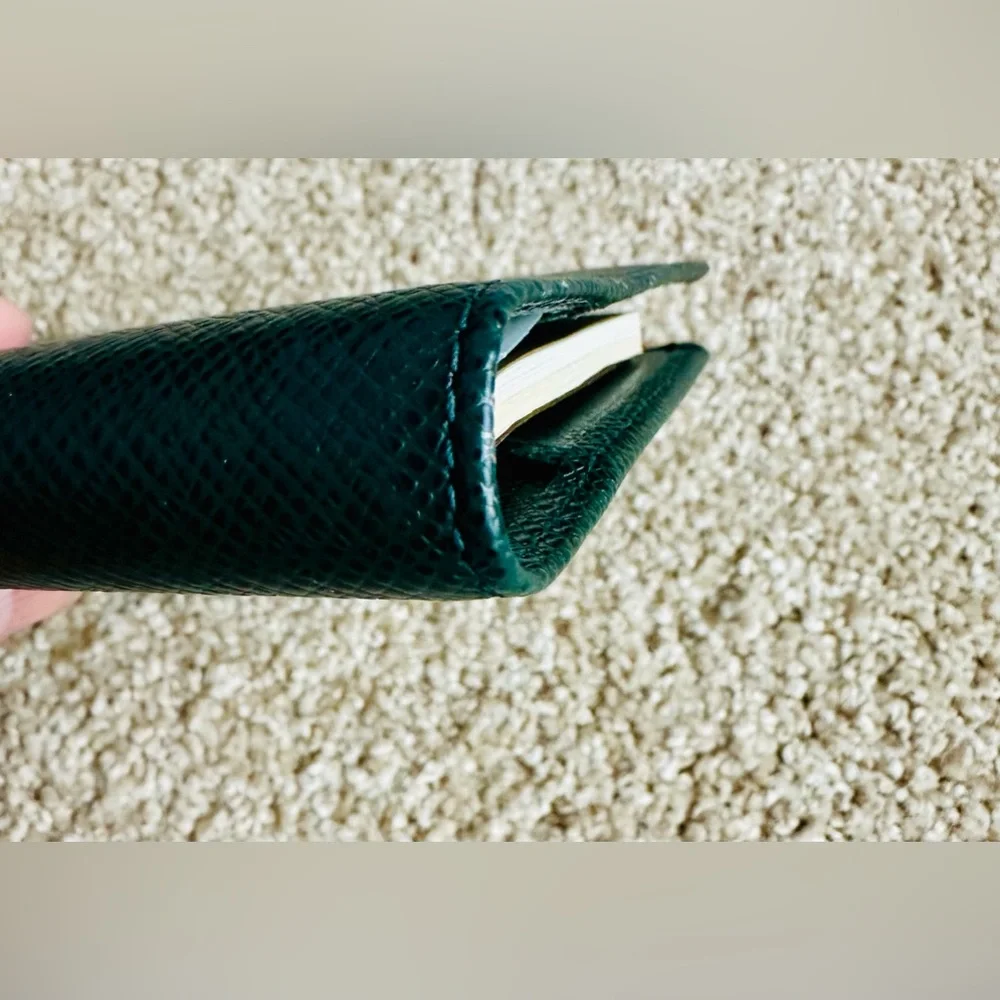 Louis Vuitton Agenda PM Green Taiga Leather